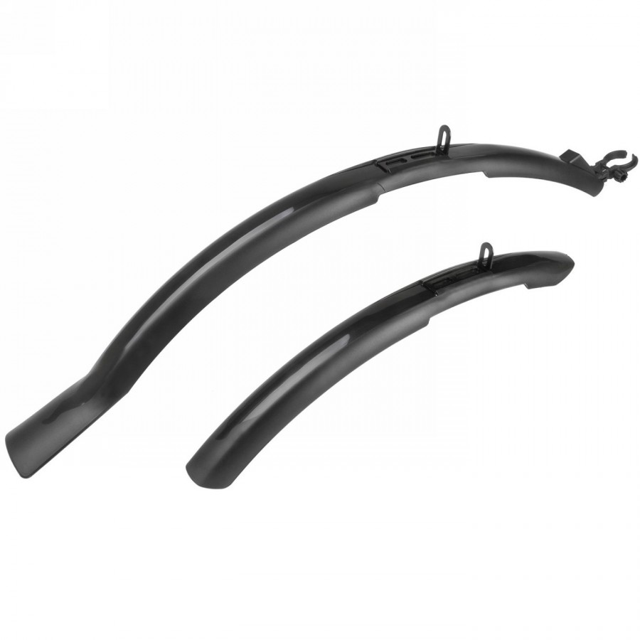 Mudguard set, mud max universal 26-28', vr +hr, plastic, lateral stiffening, variable plug-in mounting, suitable for - 1