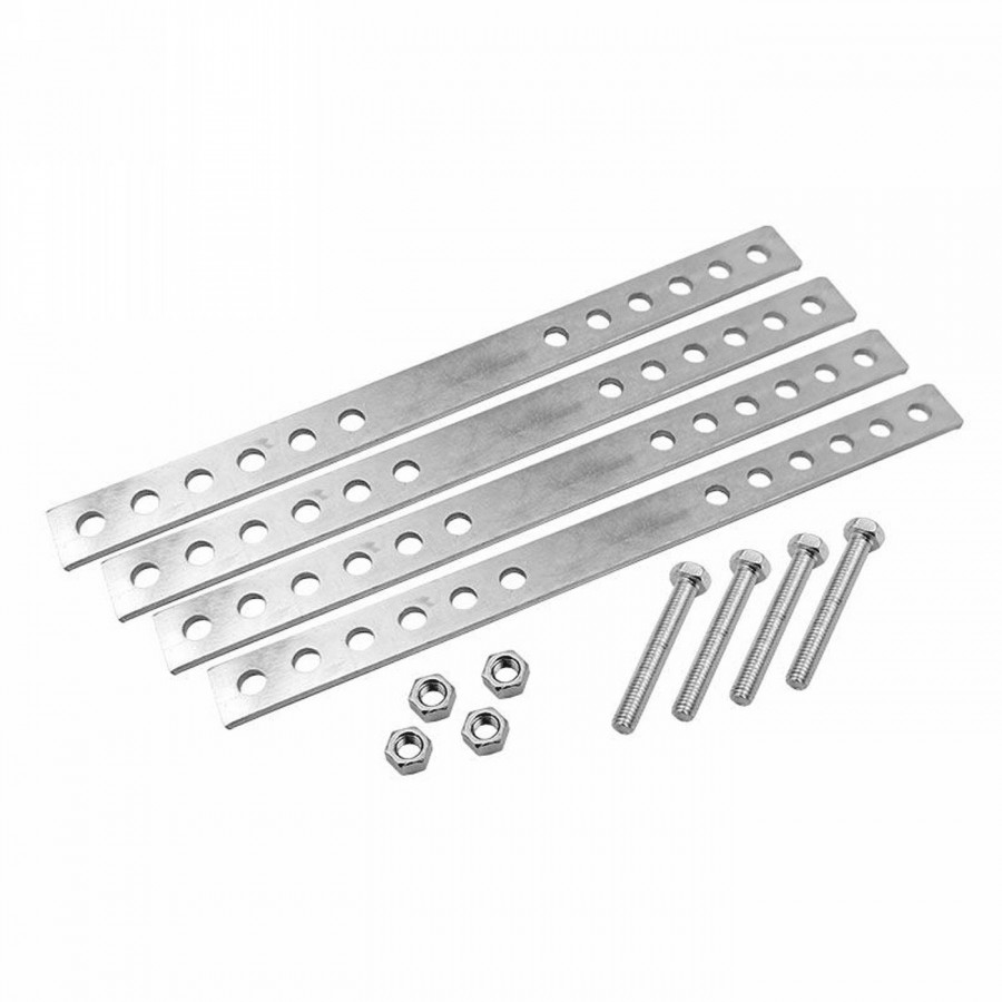 Basket fixing plate (4 pieces) silver - 1