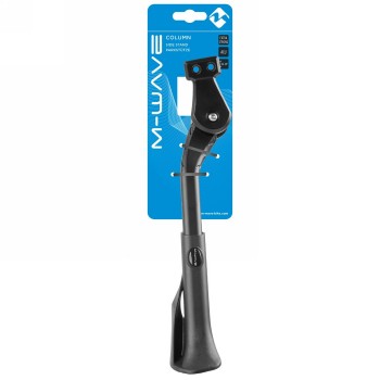 M-Wave Cavalletto column-e1 stand, for mounting on the chainstay, black, adjustable from 26' - 29', with support foot. - 3