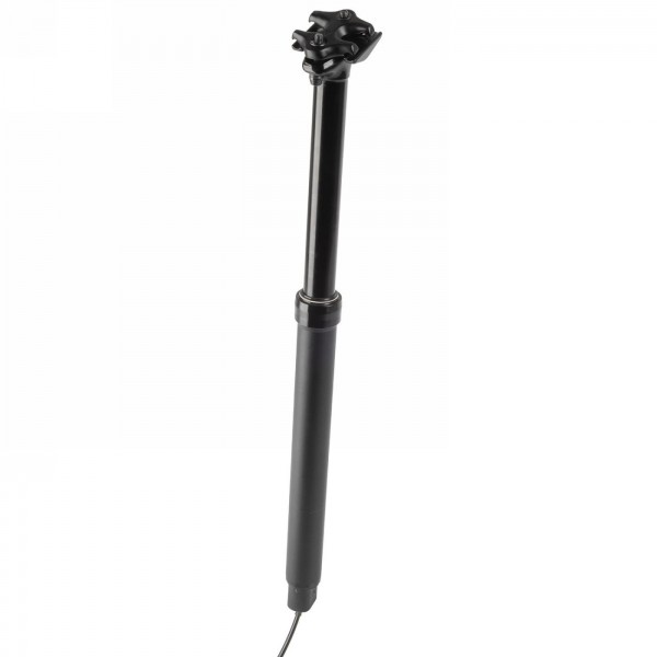 Telescopic seatpost for internal cable routing, diameter 31.6 mm, hub 170 mm (continuously adjustable), black, incl - 1