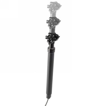 Telescopic seatpost for internal cable routing, diameter 31.6 mm, hub 170 mm (continuously adjustable), black, incl - 2