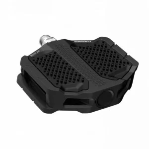 Shimano flat pd-ef205 pedals in black aluminum and resin - 1
