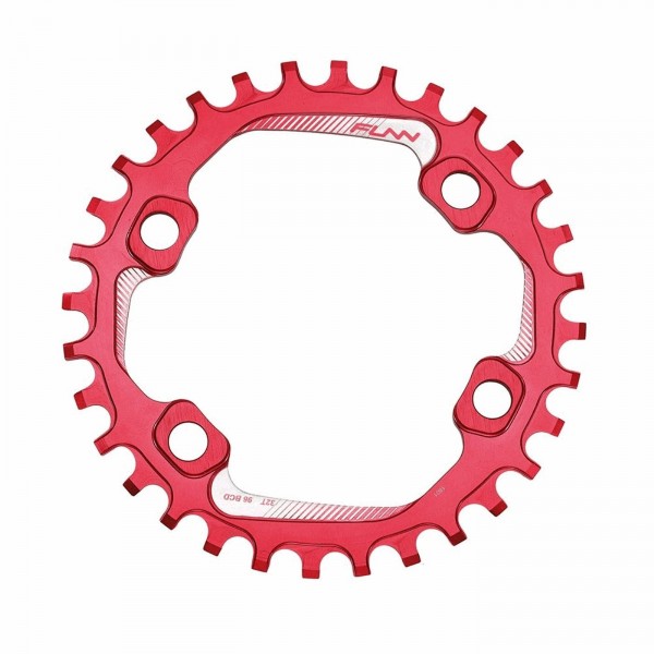 Chainring solo 96 30 teeth in aluminum 7075 cnc red - bcd 96mm - 1