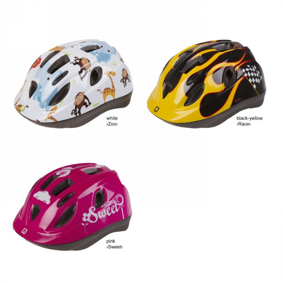 Casco per bambini junior, design: race, taglia xs 48 - 54 cm, confezione - 5 - Caschi - 4015493734239