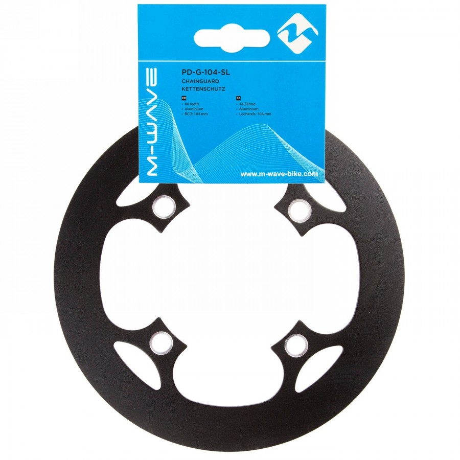 Chain guard pd-g-104-sl, aluminium, for hole circle 104mm, for 44 teeth, black anodised, with euro hole card - 2