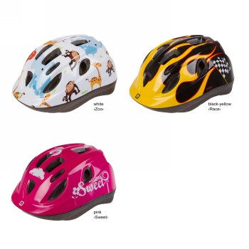 Casco per bambini junior, design: zoo, taglia xs 48 - 54 cm, confezione - 5 - Caschi - 4015493734215