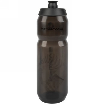 M-wave water bottle, plastic, 750 ml, black/black/black transparent, on card - 3