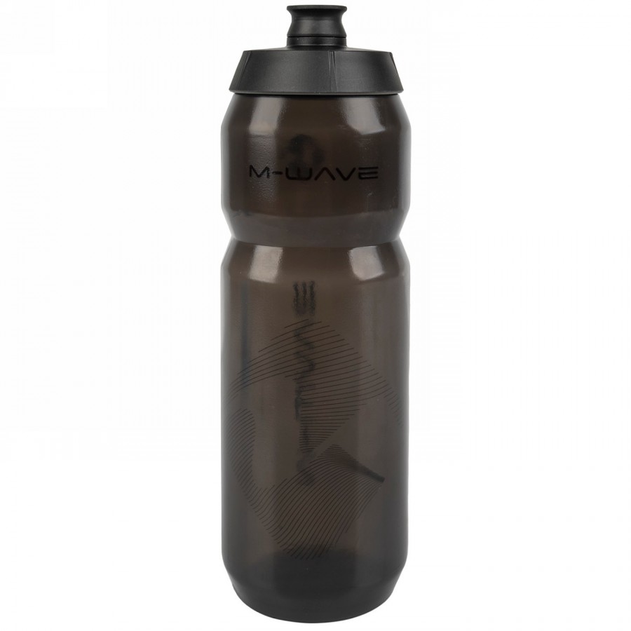 M-wave water bottle, plastic, 750 ml, black/black/black transparent, on card - 3