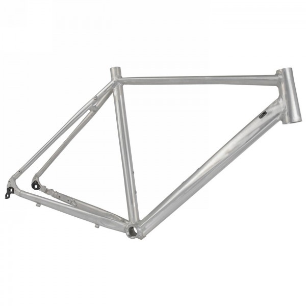 Cuadro de bicicleta de gravel, aluminio, crudo, talla xl (600 mm), apto para ruedas de 29' o 27,5', mv - 1