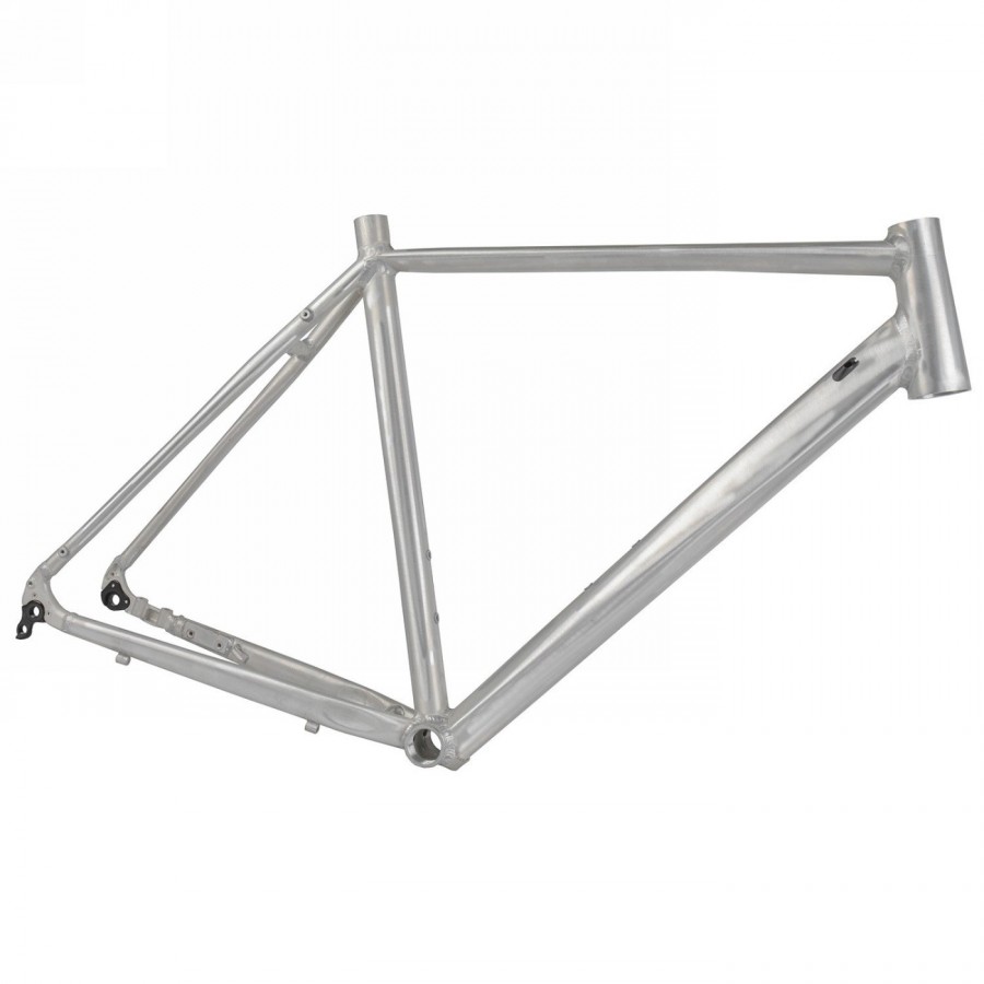 Gravel bike frame, aluminium, raw, size xl (600 mm), suitable for 29' or 27.5' wheels, mv - 1