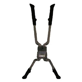 Bipod stand, feet fold automatically, aluminum, black, for 24' to 28' adjustable without tools - 1