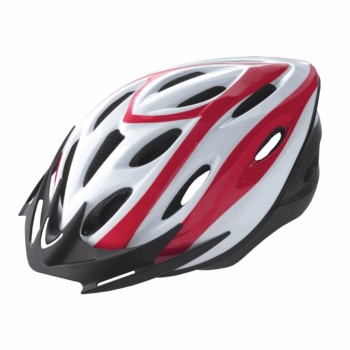 Casco rider adulto fuera de molde talla m blanco rojo gráficos - 1