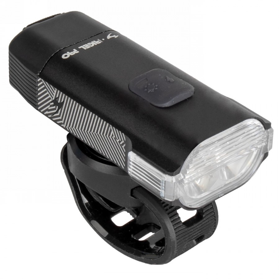 Faro frontale Usb rigel pro, luna, 2 led bianchi, 6 funzioni (2x fisso / 4x lampeggiante incluso sos), con lente del fascio lumi