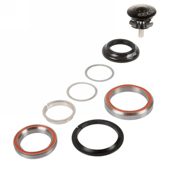 Integrated Neco steering series, from 1.1/8' to 1.5', aluminum, black, ek - 1