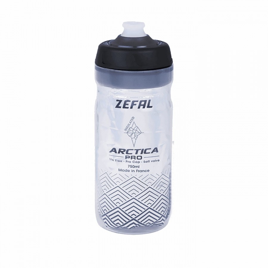 Botella de agua termal arctica pro 550ml plata/negro - 1
