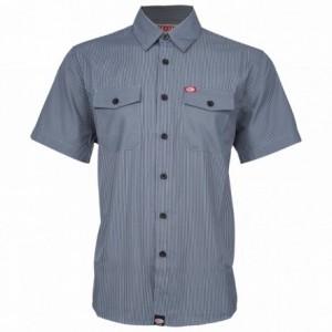 Gray dixxon workshirt shirt size l - 1