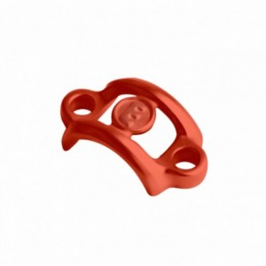 Lever tightening collar neon red aluminum without screws - 1