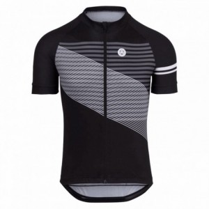 Striped sport jersey men black - short sleeves size 2xl - 1