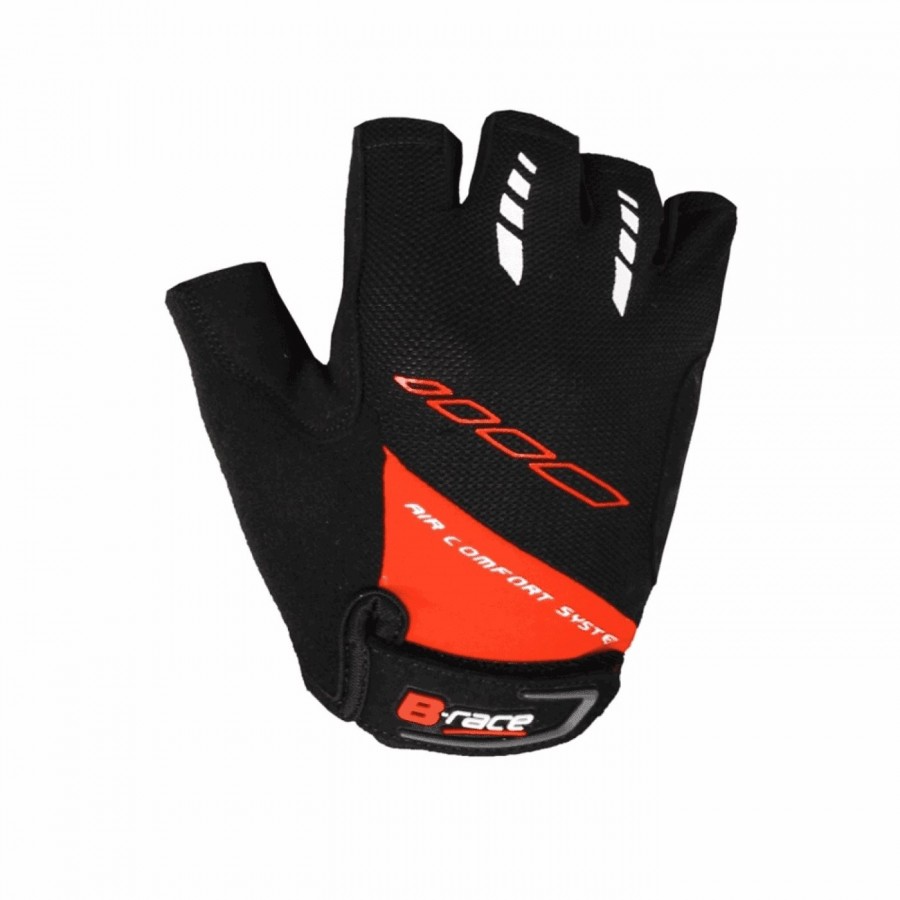 Handschuhe b-race bump gel schwarz / rot mis. 3 grösse l - 1