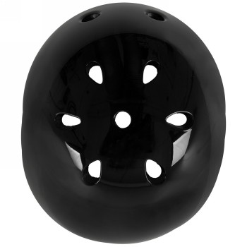 Helm für freestyle - skating - bmx - outdoor, launch, design: glänzend schwarz, größe m 54 - 58 cm, mit ringsystem, box - 2