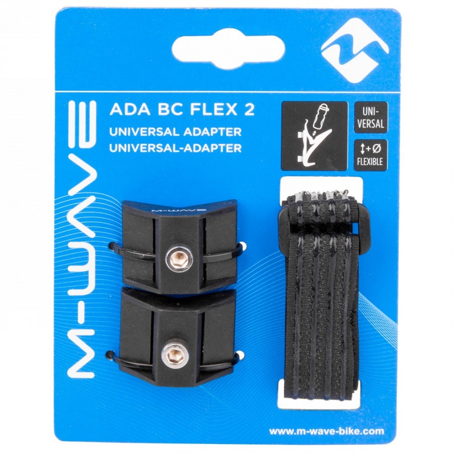 Adaptador universal para portabidón ada bc flex 2, fijación mediante cinta de fijación universal con revestimiento antideslizant