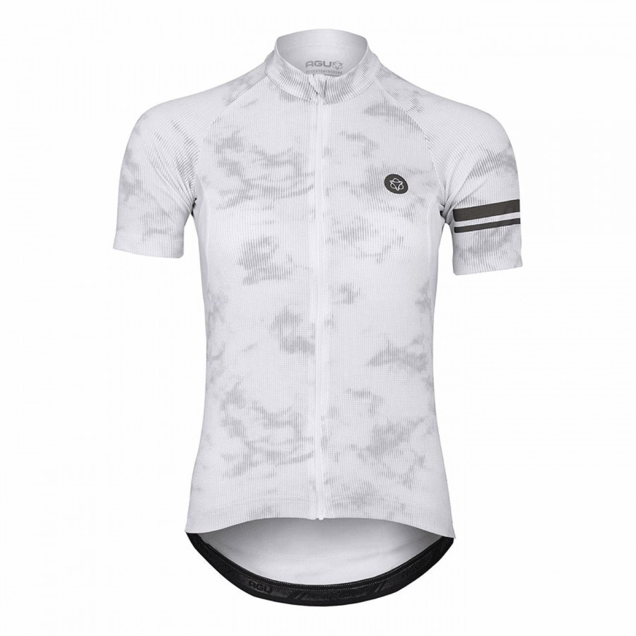 Reflektierendes essential damen-weißhemd – kurze ärmel, größe m - 1