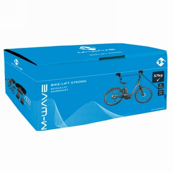 Bicycle lift m-wave bike lift strong, black, with rubber-covered fastening hooks to protect against scratching of the - 6