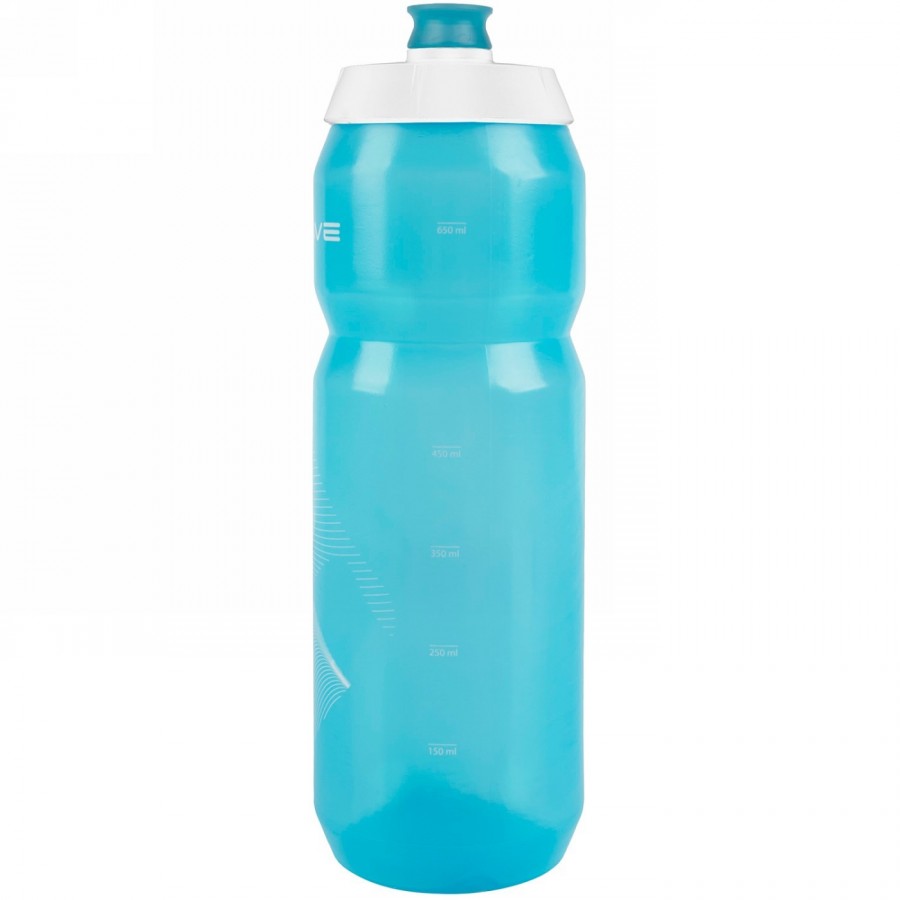 Borraccia m-wave, plastica, 750 ml, blu trasparente/bianco/blu trasparente, su cartoncino - 2 - Borracce - 0887539034252