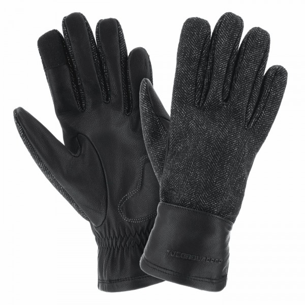 Lady cabrio glove black herringbone size s - 1