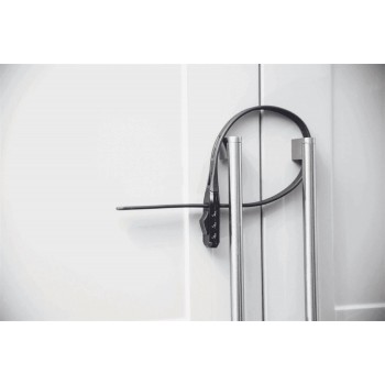 Vorhängeschloss hiplok kabel z lock combo schwarz l.430 mm - 2