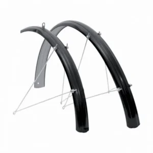 Pair of black 'r' 26 "fenders with mounting accessories - 1