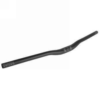 Guidon VTT hb-t3.1 m-wave, alu, noir mat, 680 mm, serrage 31.8 mm, 9°, rise 20 mm, upsweep 3°, sur carte - 1