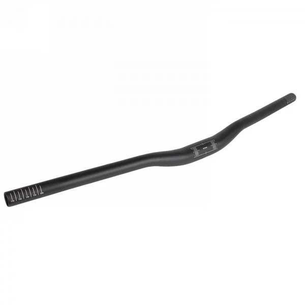 Manubrio da mtb hb-t3.1 m-wave, alluminio, nero opaco, 680 mm, serraggio 31,8 mm, 9°, alzata 20 mm, upsweep 3°, su carta - 1 - M