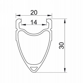 jante de course, taurus, 28', 622x14 mm, 36 l. argent avec gbs, 36 trous, pour fv, 540g (380183) - 2