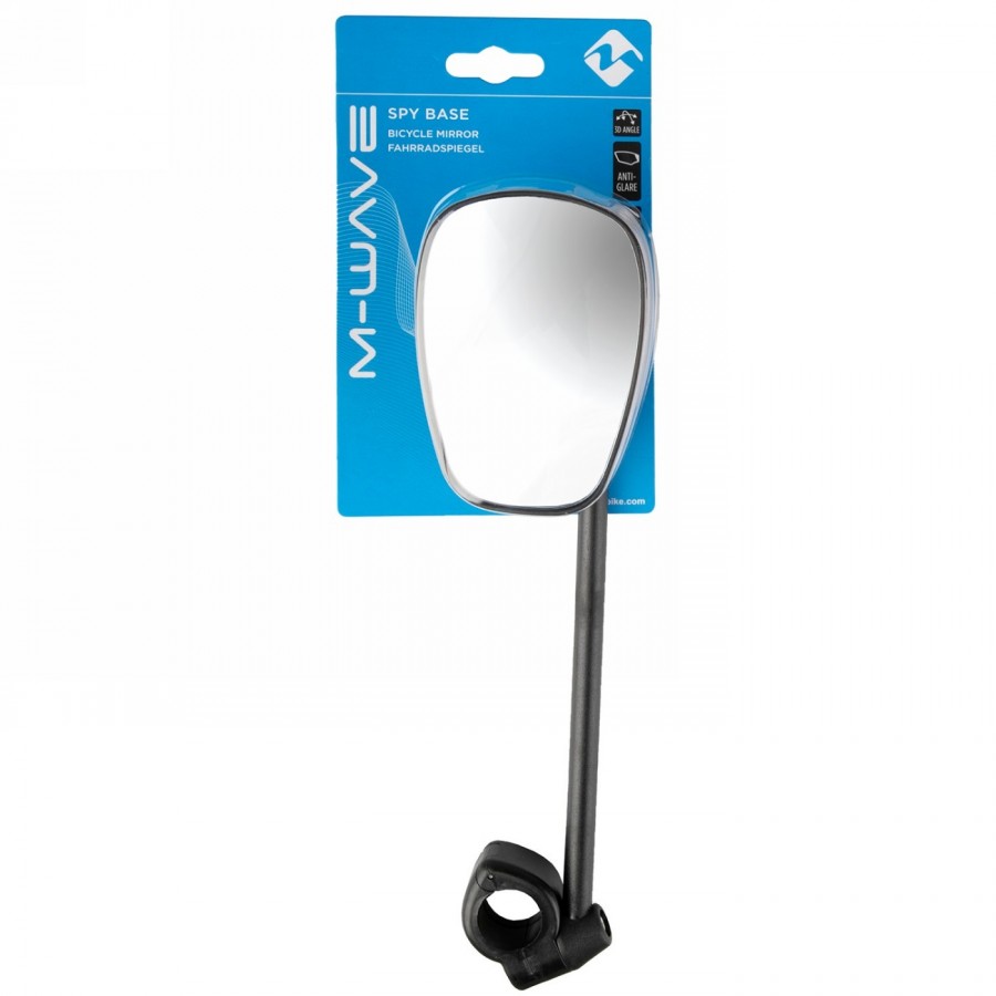 miroir 3d e-bike spy base pour bout de guidon avec barre, 10,5 x 7 cm, avec collier 22,2mm - 4