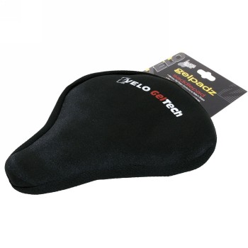 Gel saddle cover, for mtb, touring saddles, wide version, 260x235 mm, on euro perforated card - 2