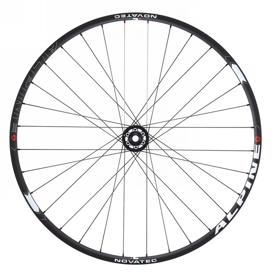 Novatec jeu de roues 'alpine 29' u1', vr + hr, jantes alu clincher, etrto : 622-23 f : 15x100mm r : 12x142mm maximum - 2