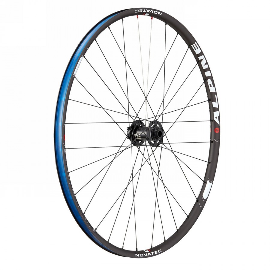 Novatec laufrad-set "alpine 29" u1", vr + hr, alu clincher felgen, etrto: 622-23 f: 15x100mm r: 12x142mm maximales - 3