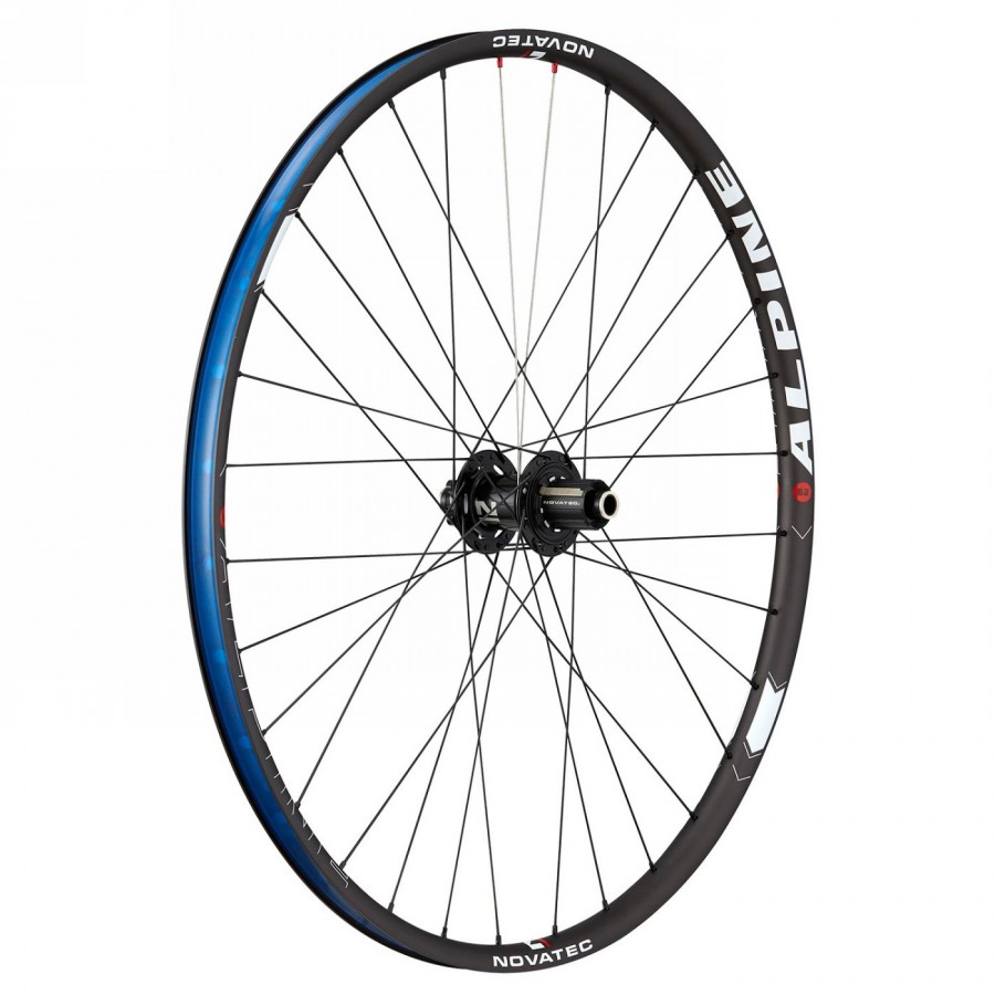 Juego de ruedas novatec 'alpine 29' u1', vr + hr, llantas alu clincher, etrto: 622-23 f: 15x100mm r: 12x142mm max. - 4