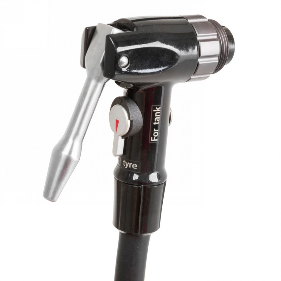 Floor pump 'air bullet', m-wave, aluminium / steel handle, with pressure gauge, for av/fv/dv, max. 260 psi / 18 bar, card - 3