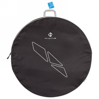 Laufradtasche "m-wave rotterdam wsb", für 29" laufräder, schwarz/silber, mit extra-tasche für schnellspanner, mit - 2