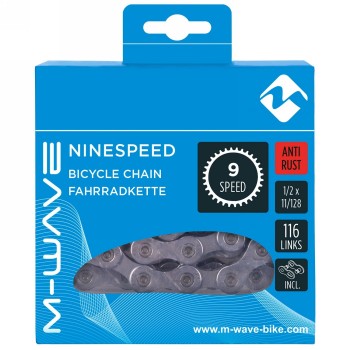 Bicycle chain m-wave, anti-rust, 1/2x11/128, 116 links, 9-speed, with locking link, ek - 2