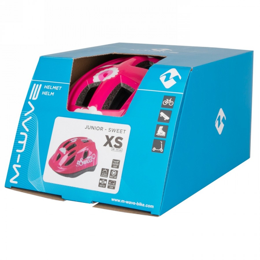 Kids helmet junior, design: sweet, size s 52 - 56 cm, box - 6