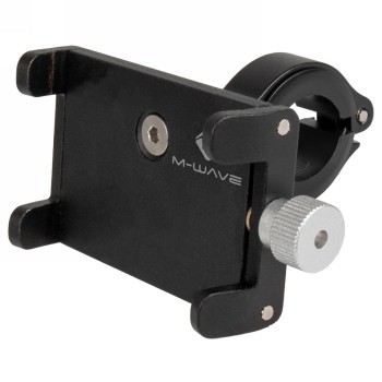 Universal aluminium holder m-wave bike mount al e.g. for smartphones, black, ek - 1