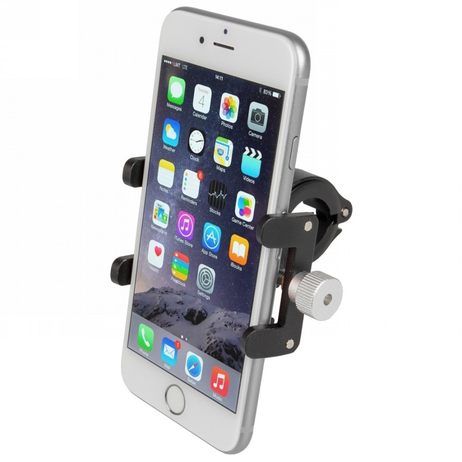 Supporto universale in alluminio m-wave bike mount al per esempio per smartphone, nero, ek - 2 - Supporti e adattatori - 0887539