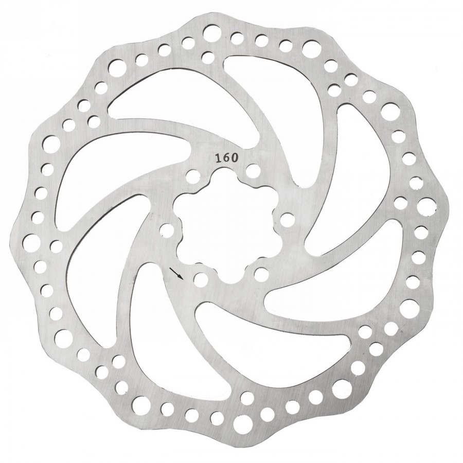 Bremsscheibe bd-160, edelstahl, 160mm, mit 6 schrauben, m-wave am-verpackung - 1