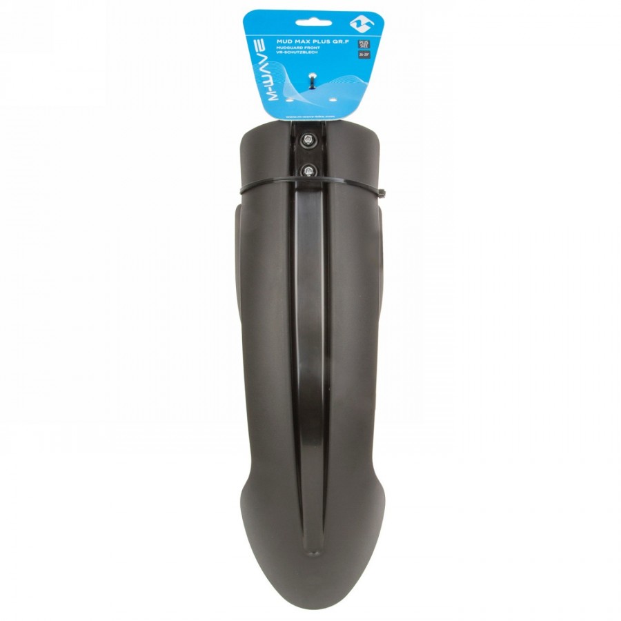 Vr mudguard, m-wave 'mud max qr.f ii', 26'-29', plastic, black, width 110 mm, with clip-on holder for attachment in the - 3