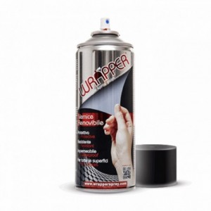 Removable paint can wrapper matt black 400 ml - 1