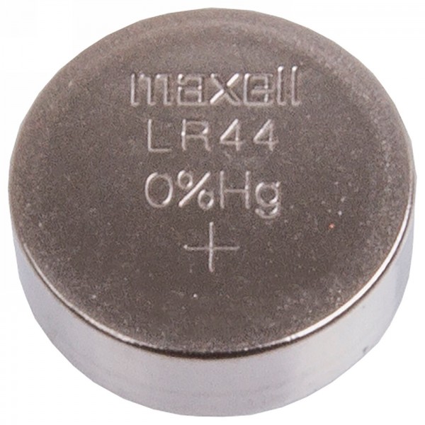 Maxell, battery l1154f/lr44/ag13, alkaline, hg free, diameter : 11.6 mm, height 5.4 mm, 1 set 10 pieces, maxell-blister - 1