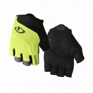 Bravo gel negro/amarillo fluo guantes cortos talla s - 1
